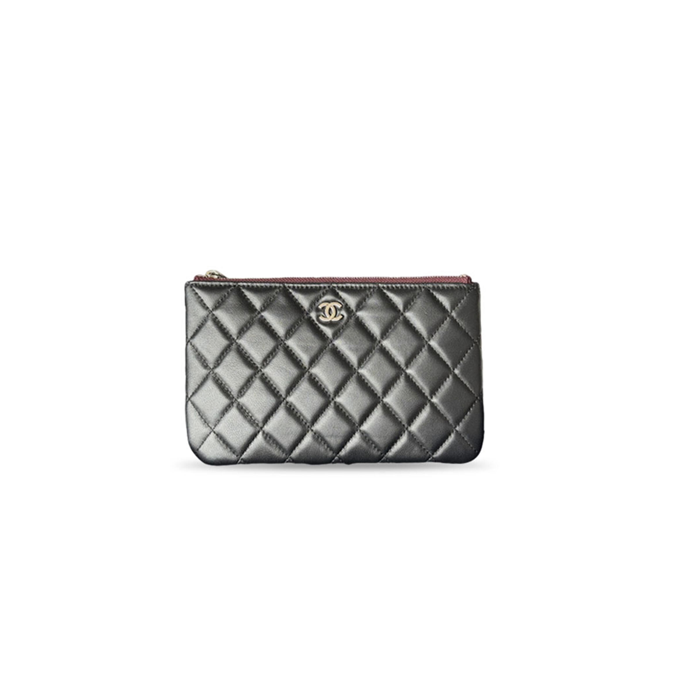CHANEL CLASSIC O CASE POUCH QUILTED LAMBSKIN AP1071 (20*12.2*1cm)